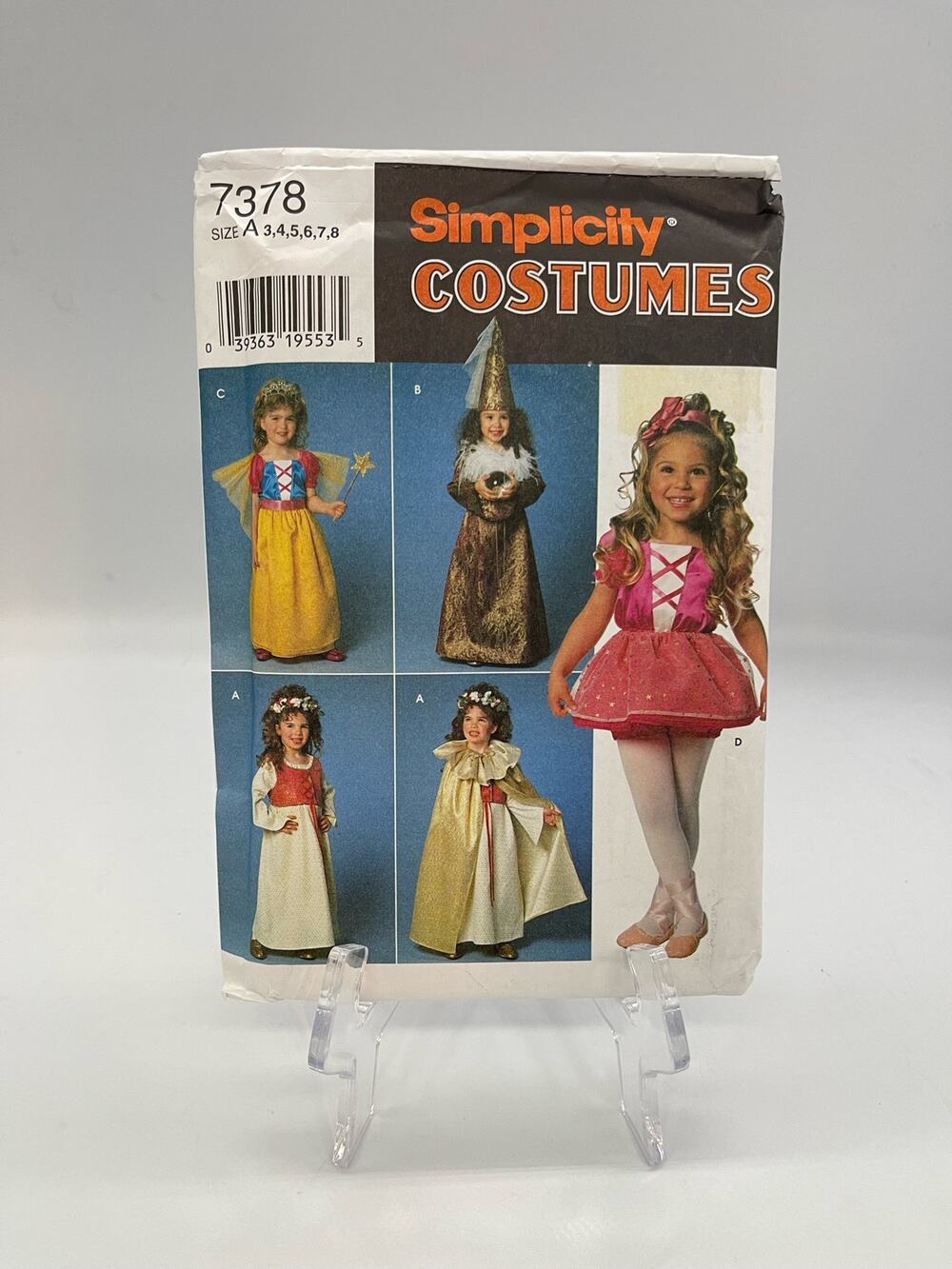 Vintage NOS Simplicity Children's Costume Pattern 7378 UNCUT FACTORY FOLD